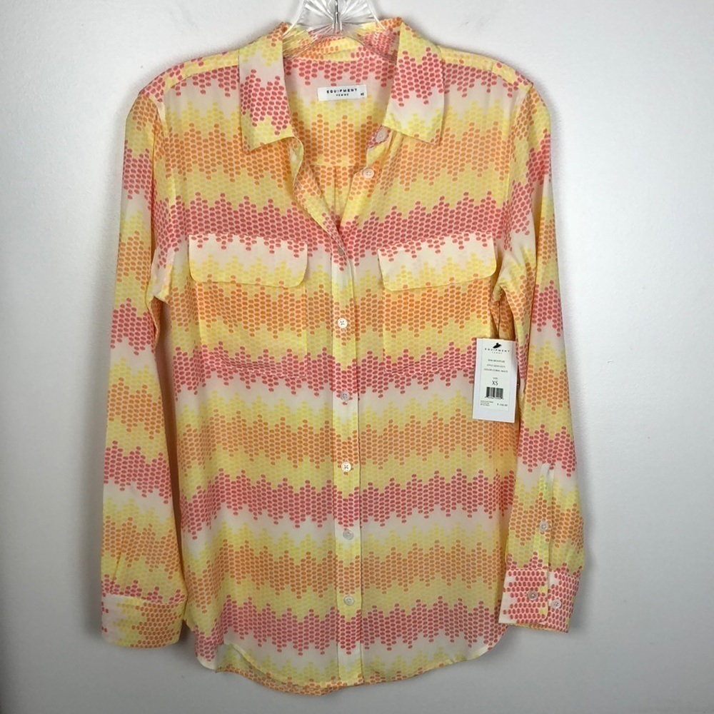 NEW Equipment Femme Slim Signature Button Up Top